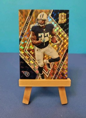 🔥🔥Derrick Henry 2018 Panini Spectra- Gold Squares Prizm (5/10) Card #113