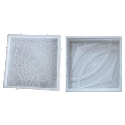 Beton Ziegel Modell Boden Fliesen Form Quadrat Dekor DIY Garten Pflaster Modell