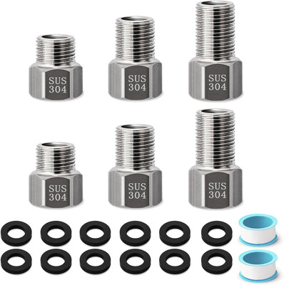 Accesorio de tubería, adaptador Josaton de 1/2'' macho a 1/2'' hembra de acero ino