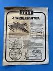1982 Star Wars X-Wing Fighter Instructions Manual ORIGINAL Kenner Vintage ROTJ