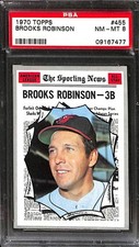 1970 TOPPS #455 BROOKS ROBINSON PSA 8 NM-MT 09167477 