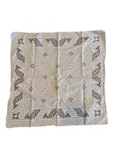 Fast Color RN 13962 Pinkish White Handkerchief Bandana 100 Cotton