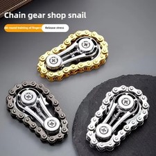 1X Fidget Roller Bike Chain Finger Toy Stress Anxiety Relief Chain Hand Rolle