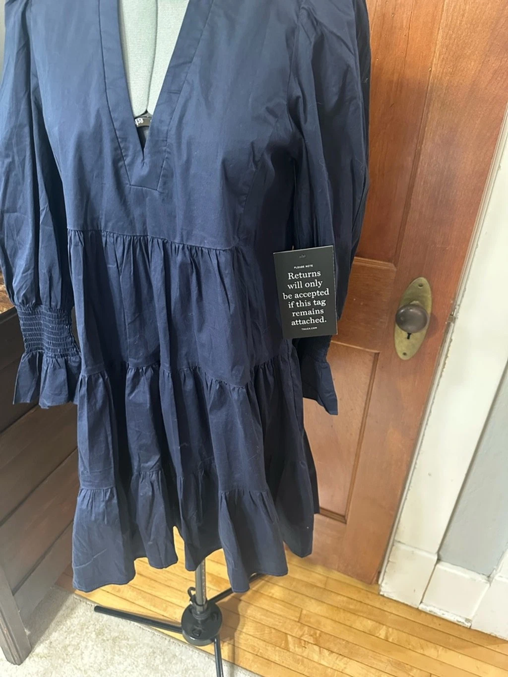 Abito Pomander Place Kenzo Blu XS 100% Cotone Nuovo con etichette