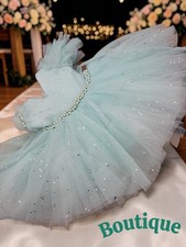  0893 fancy boutique tutu dress formal girls 18-24 months