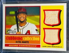 Ketel Marte - Topps 2025 Heritage Clubhouse Collection Dual Relics CCSDR-KM