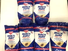 6X Roach Away Boric Acid killer powder For Roaches Palmetto Bugs, Silver Fis