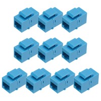 10Er-Pack Rj45-Ethernet-Koppler,Cat6-Koppler FüR Cat6/Cat5E/Cat5,Blau