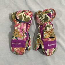Girls Burton Youth 6T Floral Mittens Gloves