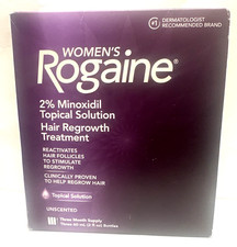ROGAINE Women  s Topical Solution,Hair Regrowth Treatment,3Month Supply,Exp12/27 