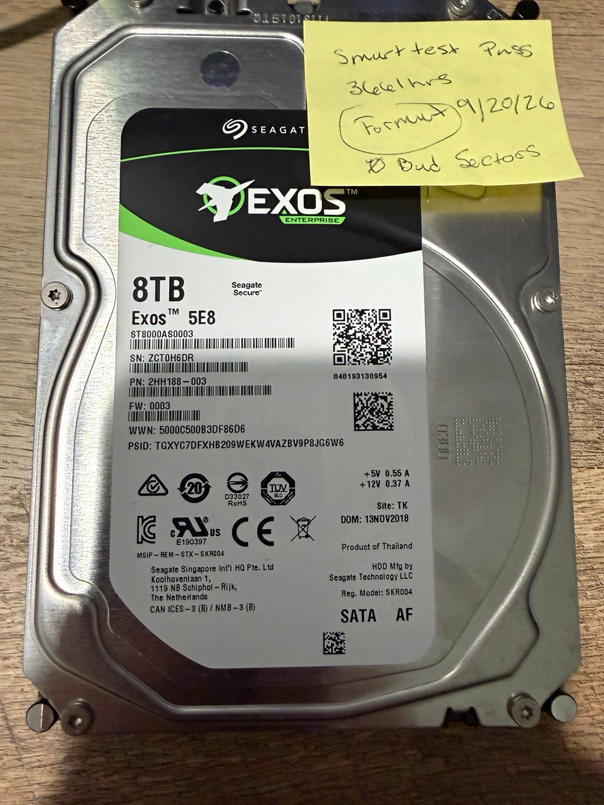 Seagate Exos 5E8 8TB 3.5