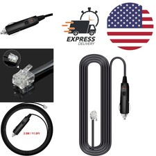Radar Detector Straight Power Cord 11.5 Feet Male to Female Connector Type A