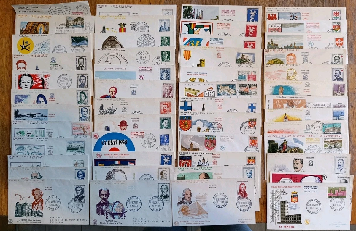 Timbres Olympiques 1980 - Couvertures Premier Jour - USA - Utilisés