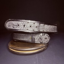 Bianchi Duty Belt (Size 40") Waist AccuMold Black Basket Weave Leather