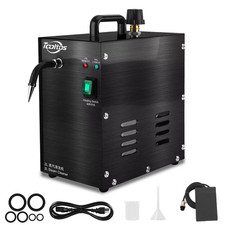 Black 1300W Jewelry Steam Cleaner 2L - High-Pressure Stainless Steel Steamer wit