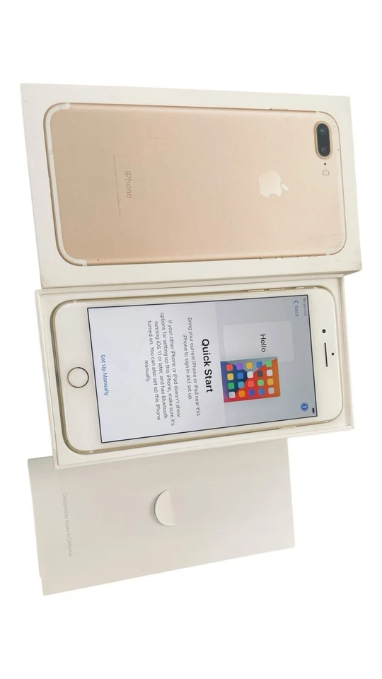 Apple iPhone 7 Plus — 128 Гб — золотой (Verizon) A1661 (CDMA + GSM), оригинальная коробка - Изображение 2 из 4