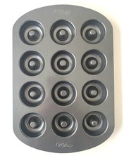 Wilton Mini Donut Baking Pan 12-Cavity Nonstick New