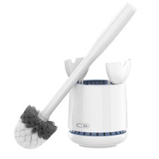 MR.SIGA Toilet Bowl Brush and Holder, Premium Quality, with Solid Handle and Dur