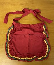 New Hand Made Mexican Style Red Apron
