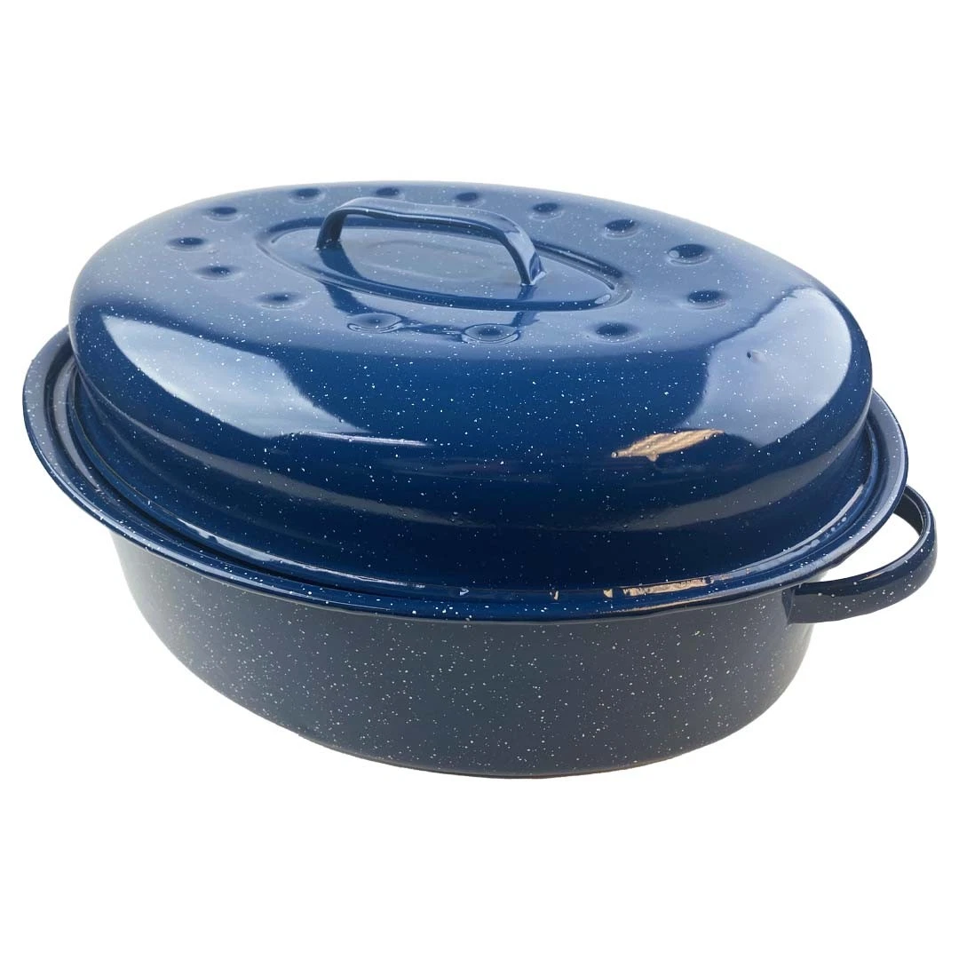 Granite Ware Limited Edition Oval Blue Roaster - 18"