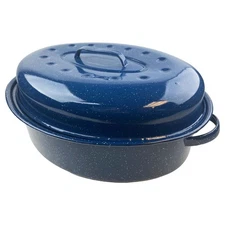 Granite Ware Limited Edition Oval Blue Roaster - 18"