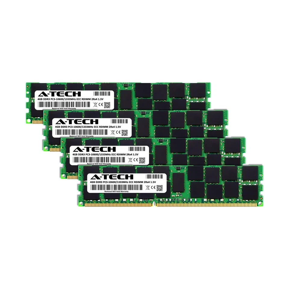 A-Tech 16GB Kit (4x4GB) RAM for Apple Mac Pro Early 2009, Mid 2010, Mid 2012 ... - Image 2 of 4
