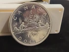 🇨🇦 1965 PL Canada Silver Dollar Coin. Sm Beads Pointed 5 UNC- MS65-66 $1