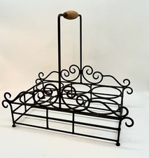 Cote Table Eisen Metall Korb für 6 Gläser Deko Landhausstil Frankreich