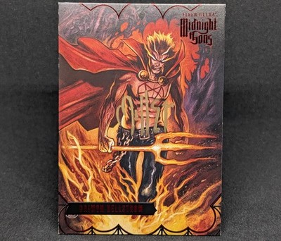 2023 Fleer Ultra Midnight Sons Red Daimon Hellstrom by Paskal Millet Auto 75/100