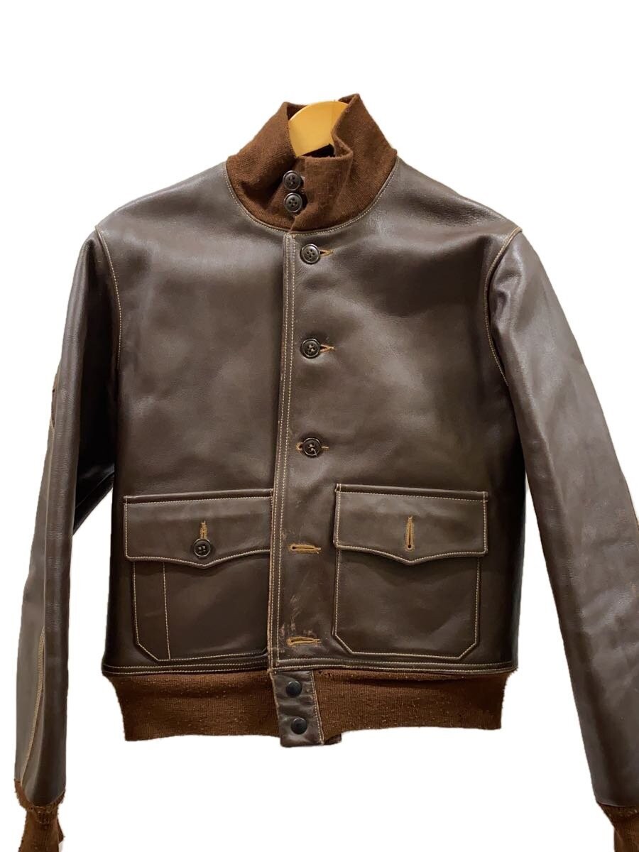 Buzz Rickson’s Flight Jacket 38 Horsehide Brown L… - image 1