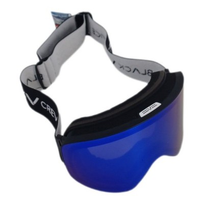 Black Crevice Skibrille, Einheitsgröße mit zylindrischen Gläsern, black/blue rev