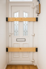 Heavy Duty Door Security Barricade Brackets, 90 Degree Fix SCREWS INCLUDED