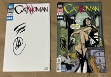 JOELLE JONES CATWOMAN #1 SKETCH REMARK SIGNED SDCC 2018 BATMAN WEDDING
