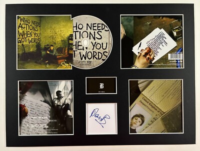 PLAN B - Signed - WHO NEEDS ACTIONS WHEN YOU GOT WORDS - Album Display Deluxe