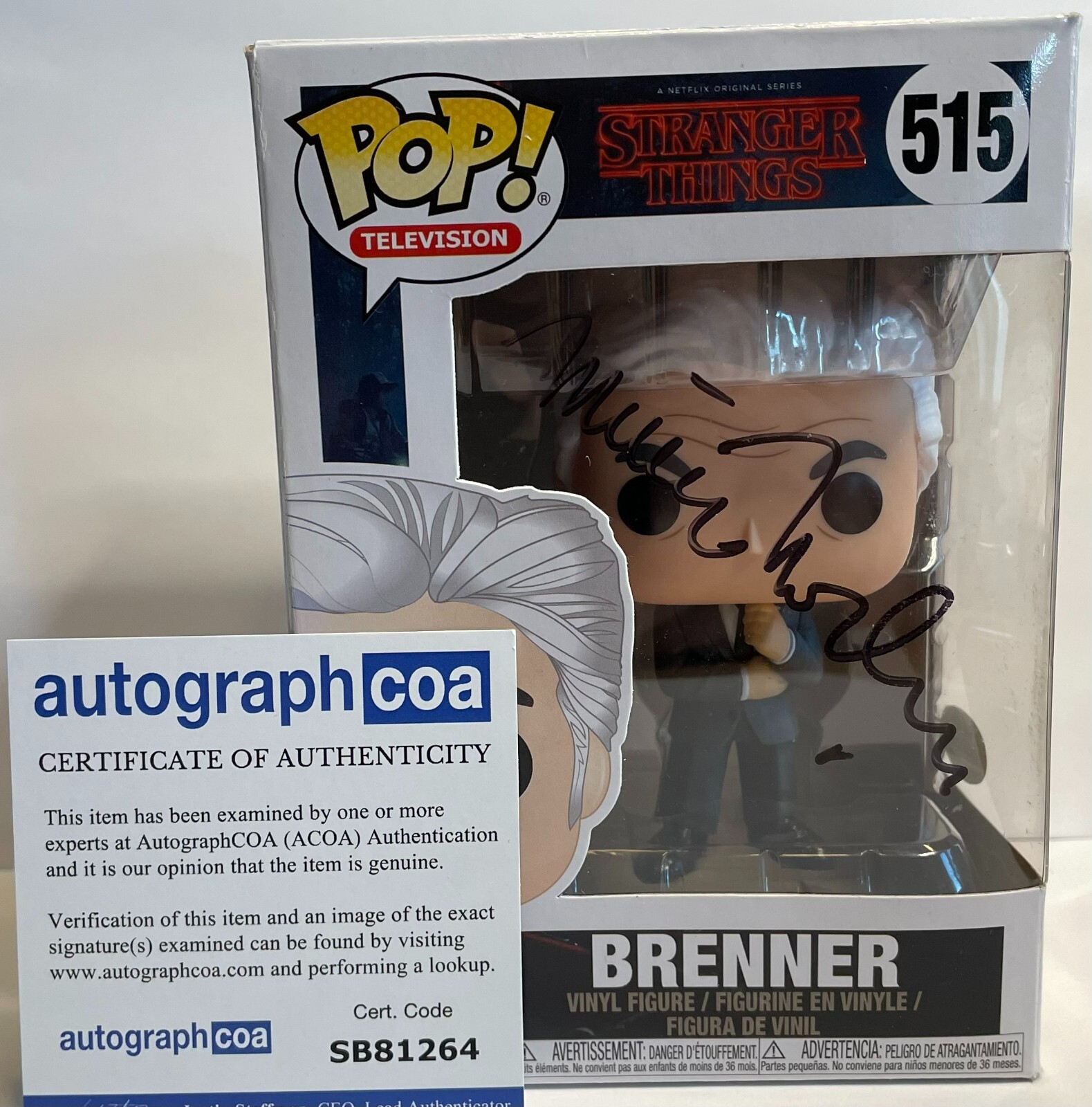 Thumbnail - Matthew Modine Signed Autogramm Funko Pop Stranger Things In Person