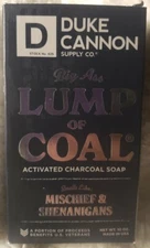Duke Cannon Big Ass Lump Of Coal Soap for Men 10oz Activated Charcoal Soap