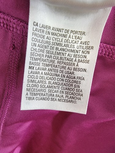 ID Ideology Colorblocked Mesh 7/8 Length Leggings & Scrunchy Girls M Berry Frost - Picture 13 of 19
