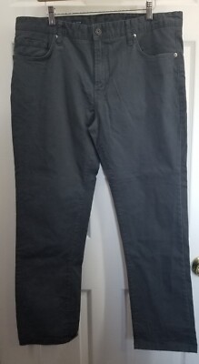 7 Diamonds Mens Clifton Pants Slim Straight Dark Green 36 X 30