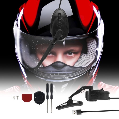 Ride Safety Helmet Wiper Windshield Visor Wiper Motorcycle Bike USB Safety ✵ - Picture 10 of 11
