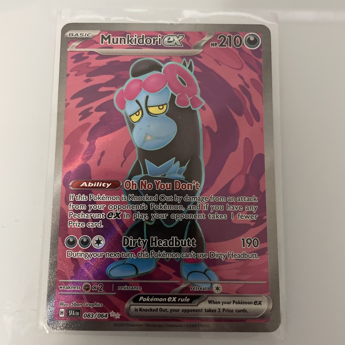 Munkidori ex 083/064 Shrouded Fable Full Art Ultra Rare Pokémon