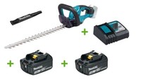 Makita DUH507Z Akku-Heckenschere DUH507 18V Set Mit 2 Akkus 3Ah + LadegeräT