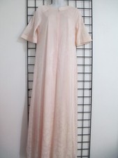  2 PC  VINTAGE VANITY FAIR   SMALL LIGHT PINK / MAXI NIGHTGOWN  ROBE SET