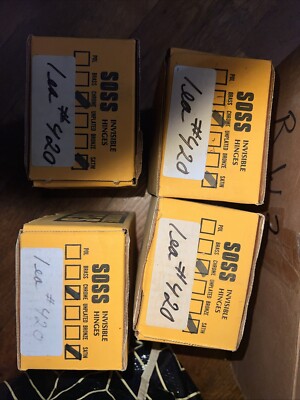 Soss  # 420 - 4 1/2 Heavy Duty Invisible Hinge - Lot Of 4 Pieces