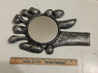 Unique Metal HAND MIRROR Vintage DON DRUMM Wall Mirror Art