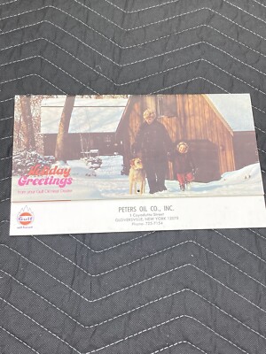 1975 GULF Peters Oil Unused Calendar *RARE*