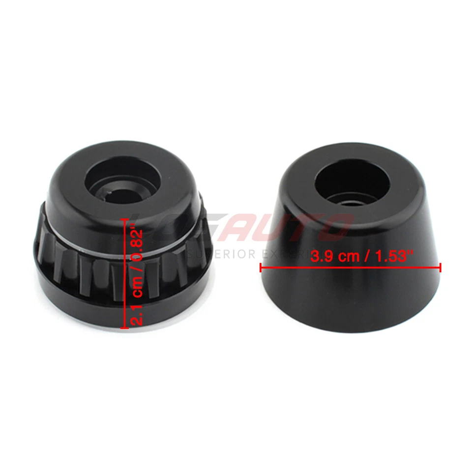 Empuñaduras de manillar negras tapa de enchufe para BMW F650GS K1300S R1200ST K1600GT F800ST Foto 4 de 4