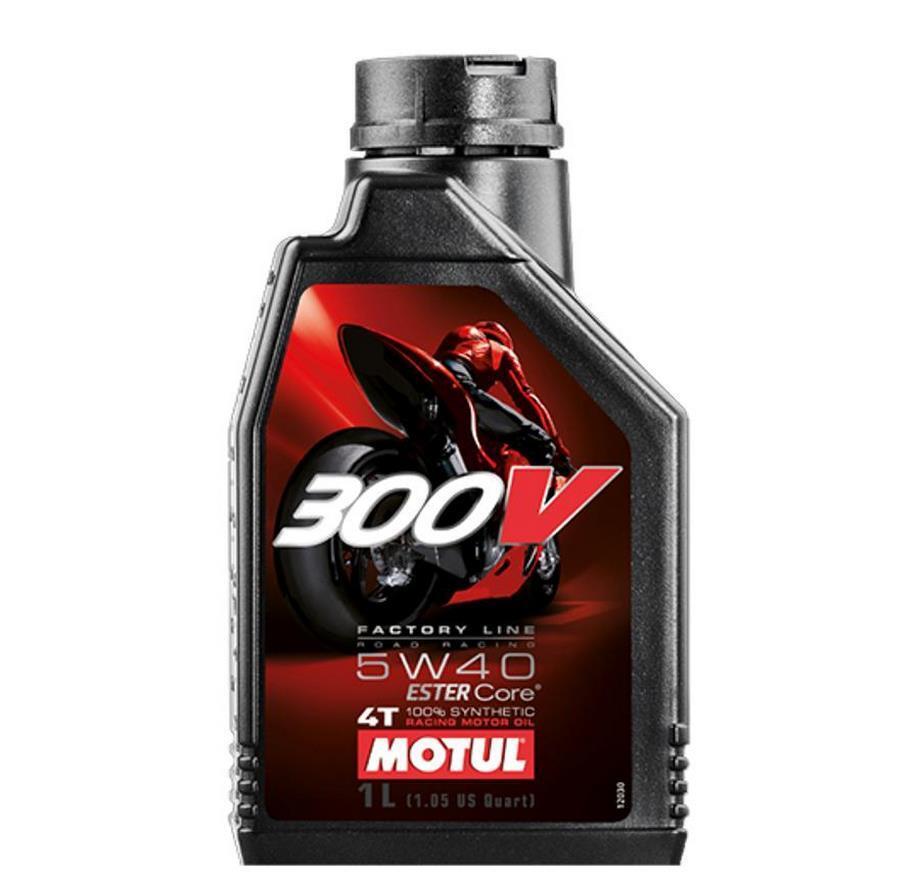 Motul 300V 5W40 huile moteur 4T idéale pour sorties sur piste