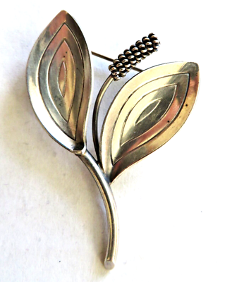 A & K Aare Krogh Denmark Sterling Silver Calla Lily Pin Brooch il_fullxfull.5932073516_qni6.jpg main image 4