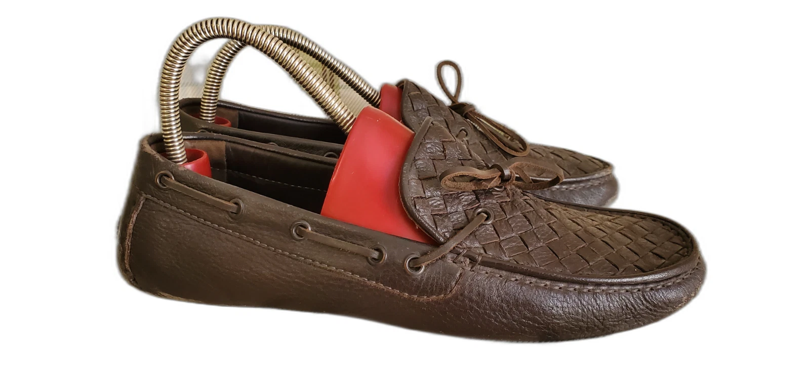 Mocassini da guida BOTTEGA VENETA da uomo in pelle marrone taglia EU 40 5 US 7