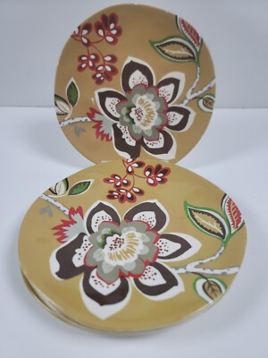 Threshold Floral Melamine Salad Plates ~ 8.5'' Set of 4